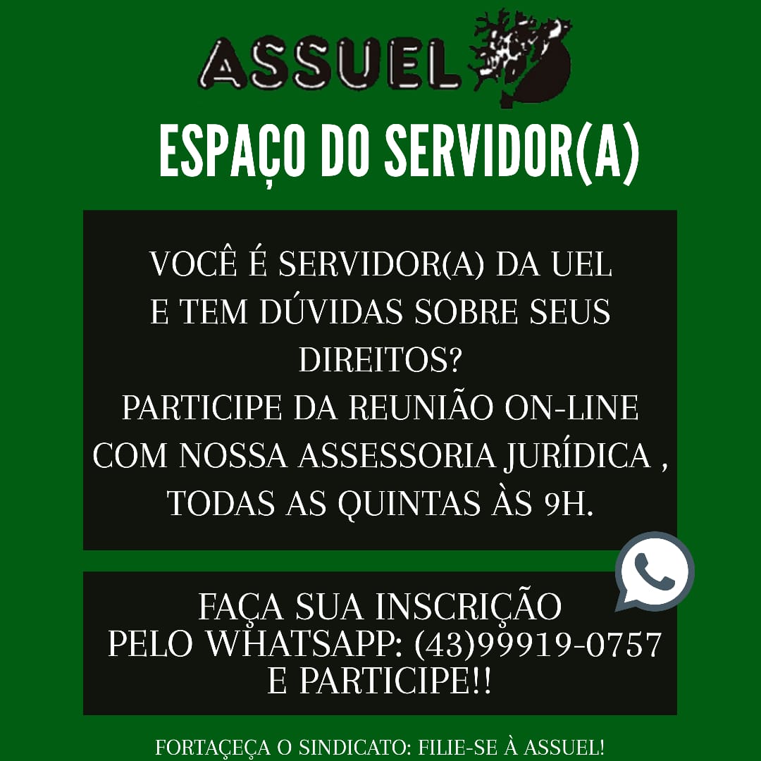 ESPAÇO DO SERVIDOR (A)